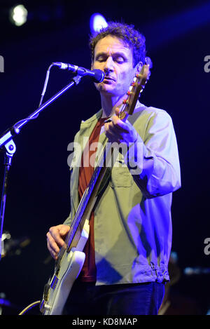 BARCELONA - JUN 3: Teenage Fanclub (indie music band) perform in concert at Primavera Sound 2017 Festival on June 3, 2017 in Barcelona, Spain. Stock Photo