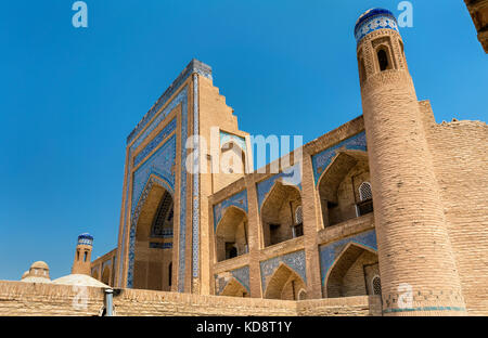 Allakuli Khan Madrasah at Itchan Kala, the old town of Khiva, Uzbekistan Stock Photo