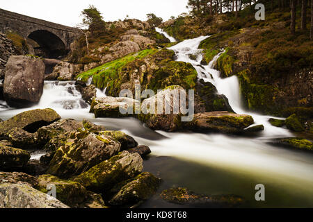 Photograph by © Jamie Callister. Ogwen Falls, Snowdonia National Park, North Wales, 6th of October 2017. Stock Photo