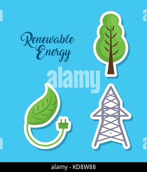 renewable energy design Stock Vector