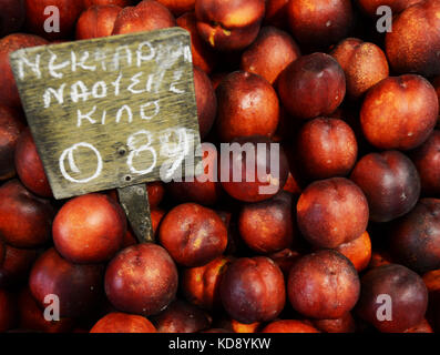 The vibrant Modiano market in central Thessaloniki, Greece. Stock Photo