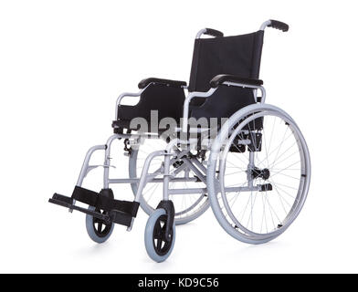 Photo of wheelchair. Isolated on white background Stock Photo