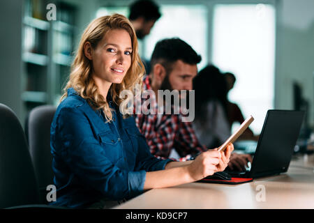 Portait of software designer working in office Stock Photo