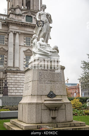 Titanic Memorial City Hall Belfast Northern Island Stock Photo
