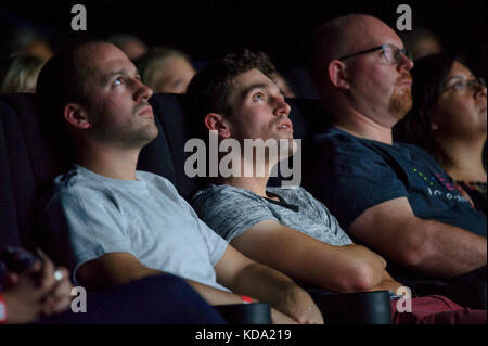 Bristol, UK. 11th Oct, 2017. Sir David Attenborough premieres Blue Planet II at at the Cinema De Lux, BBC Bristol celebrates 60 years of the Natural History Unit with this exclusive event includes a screening of the first episode followed by an in-conversation with Sir David Attenborough and the programme makers Credit: Alistair Heap/Alamy Live News Stock Photo