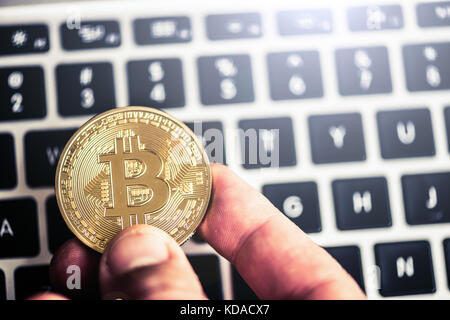 Bitcoins Stock Photo