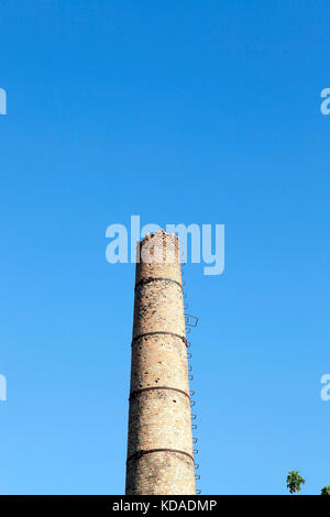 broken brick pipe Stock Photo