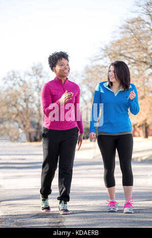 Diverse group of friends working out. Stock Photo