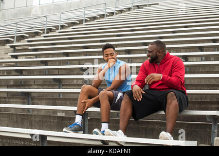 Mentor and role model spending time with the youth. Stock Photo