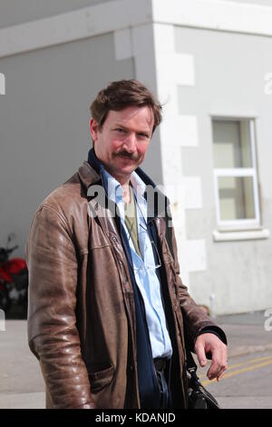 Corinne Wicks and Tom Butcher arriving at the Venue Cymru Llandudno Wales Stock Photo