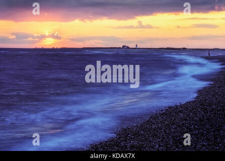 Race Point Lighthouse, Herring Cove Beach, Provincetown, Cape Cod National Seashore, Massachusetts Stock Photo