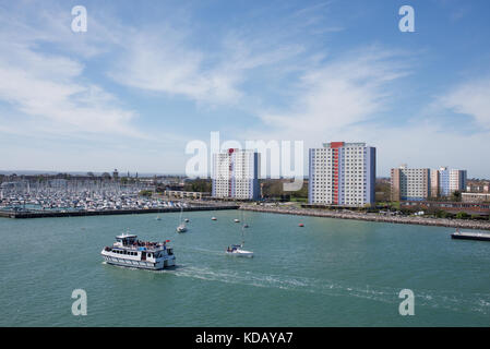 General view of Gosport, Hampshire, England Stock Photo