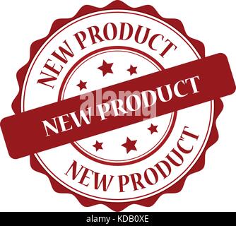 New product red stamp illustration Stock Vector