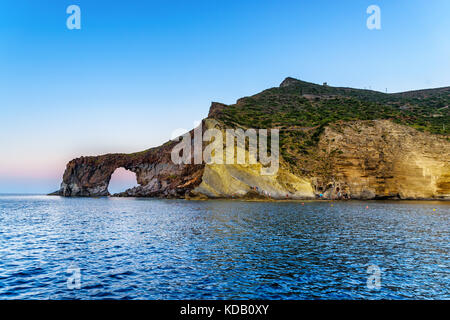 Pollara and Punta Perciato, Salina, Aeolian Islands, Sicily, Italy Stock Photo