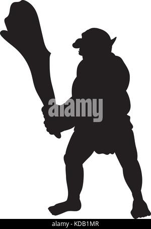 Troll silhouette monster villain fantasy Stock Photo: 227384607 - Alamy