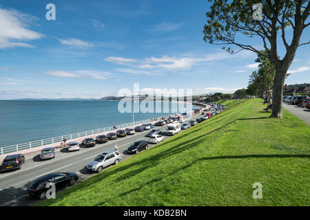 Colwyn Bay promenade in North Wales UK Stock Photo