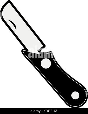 switchblade knife icon image Stock Vector