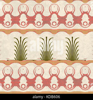 Ancient artistic wall ornament closeup view Stock Photo