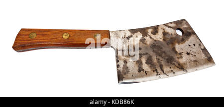 Vintage, worn butcher cleaver Stock Photo