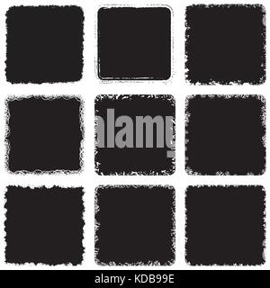 Rounded Rectangle Frame SetSet Stock Vector