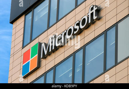 Logo - Markenname/ brand name: Microsoft, Reykjavik, Island. Stock Photo