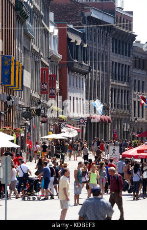 Montreal,Quebec,24 May,2016.St-Paul street in Old Montreal. Credit:Mario Beauregard/Alamy Live News Stock Photo