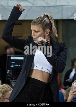 New York City, NY, USA. 22nd September, 2017. Fergie Performs on NBC's 'Today' Show Concert Series at Rockefeller Plaza. Stock Photo
