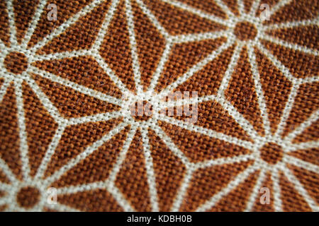 Close-up of organic cotton fabric made in Japan Stock Photo