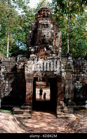 The Temples of Angkor Wat in Cambodia were designated as a UNESCO World Heritage site Stock Photo