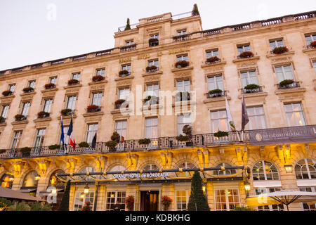 Grand Hotel de Bordeaux. Historic center, Bordeaux. Aquitaine Region ...