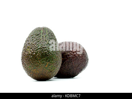 Avocado isolated on white background with clipping path. Source of omega 3 from natural food Stock Photo