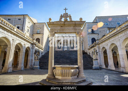 Benedictine Abbey -Montecassino in Italy Stock Photo