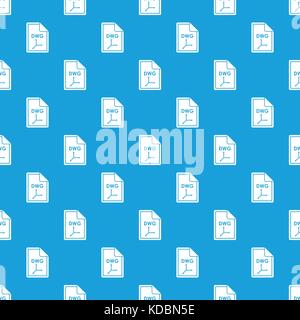 File DWG pattern seamless blue Stock Vector