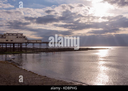 Aberystwyth Pier Ceredigion, Wales, UK Stock Photo