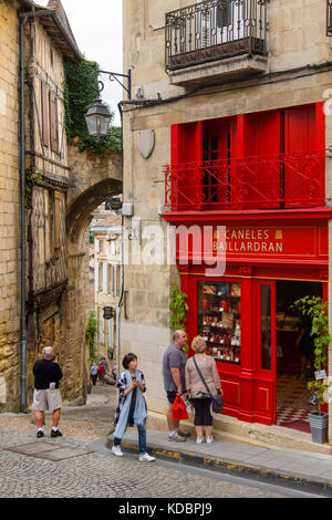 Historical center, Saint-Emilion Bordeaux wine region. Aquitaine Region, Gironde Department. France Europe Stock Photo