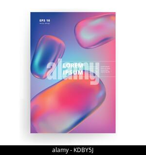 Fluid color shapes. Abstract colorful background. Eps10 vector. Stock Vector