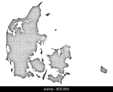 Textured map of Denmark in nice colors Stock Photo - Alamy