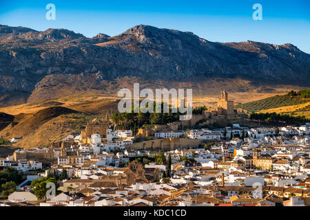 Panoramic view, Antequera. Málaga province, Andalusia. Southern Spain Europe Stock Photo