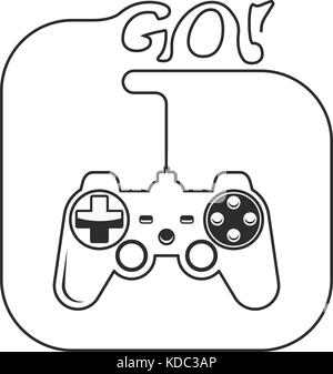 Gamepad in hands icon - game console joystick Stock Vector