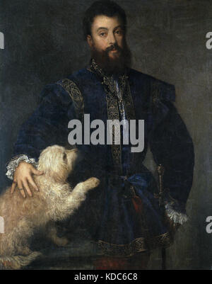 'Federico Gonzaga, Mantua I duque Tiziano Vecellio, said Titian    Prado Museum Madrid Stock Photo