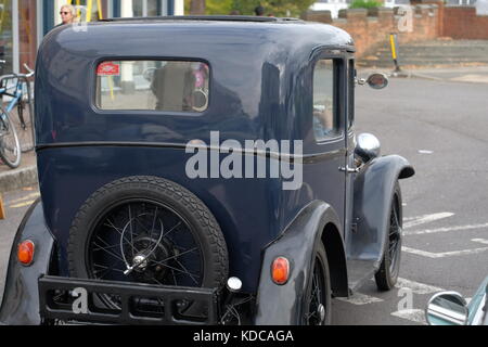 Vintage car Austen A7 box Saloon Stock Photo