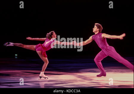 Gordeeva & Grinkov (URS) competing at the 1990 Tour of Champions. Stock Photo