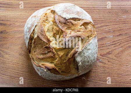 Loaf of Fresh Spelt Bread Stock Photo