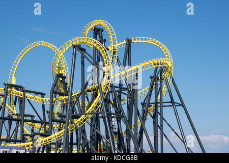 Rollercoaster rides at Fantasy Island Ingoldmells Lincolnshire