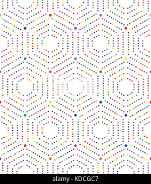 Seamless Abstract Vector Pattern With Hexagons Stock Vector