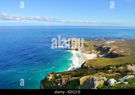 Diaz Beach from Cape Point, The Cape of Good Hope, South Africa Stock Photo