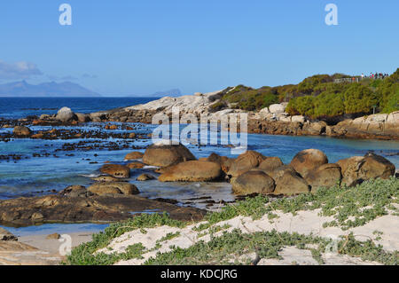 Granite boulders at Boulders Beach on Cape Peninsula near Simon's Town near Cape Town, Western Cape Province, South Africa Stock Photo