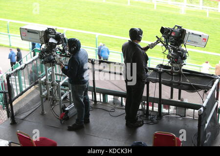 SIS cameras at Brighton Racecourse Stock Photo