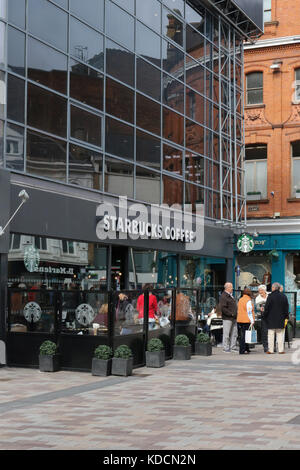 Starbucks coffee shop with outside seating in the south of 