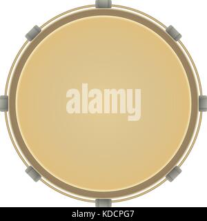 Musical instrument design, drum icon. Vector illustration template. Stock Vector